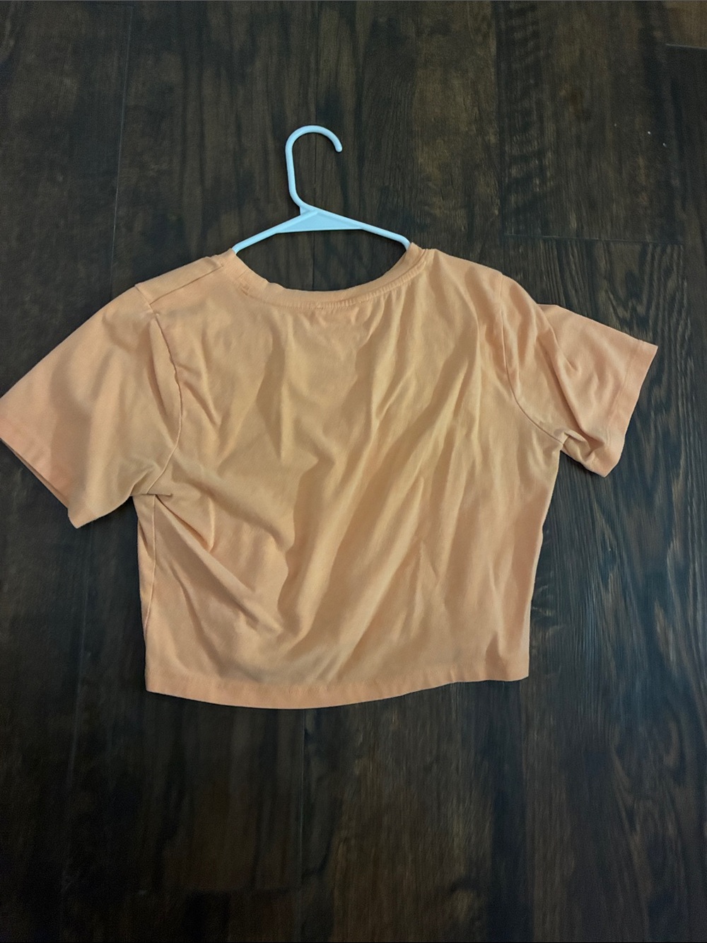 Peach Short Sleeve Cropped Tee - Classic Everyday Crop Top